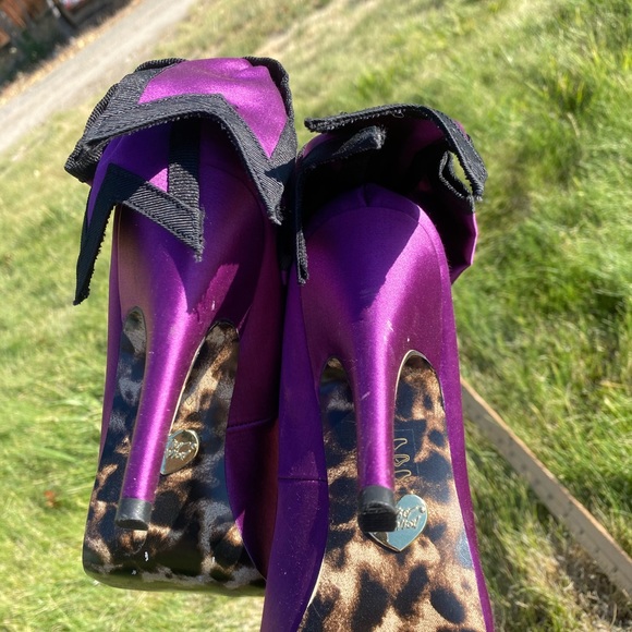 Women's Betsey Johnson purple pump caseyy - Picture 9 of 10
